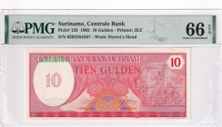 Suriname, 10 Gulden, 1982, UNC, p126
PMG 66 EPQ, Central Bank
Estimate: USD 40-80