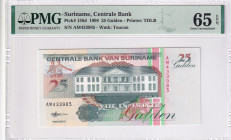 Suriname, 25 Gulden, 1998, UNC, p138d
PMG 65 EPQ
Estimate: USD 35-70