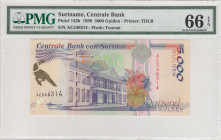 Suriname, 5.000 Gulden, 1999, UNC, p143b
PMG 66 EPQ
Estimate: USD 50-100
