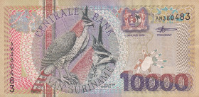 Suriname, 10.000 Gulden, 2000, VF, p153
Estimate: USD 50-100
