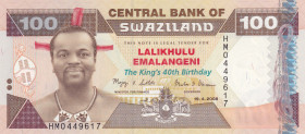 Swaziland, 100 Emalangeni, 2008, UNC, p34a
Commemorative banknote
Estimate: USD 30-60