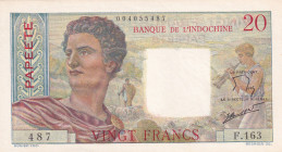 Tahiti, 20 Francs, 1954/1958, UNC, p21b
Banque De L `Indochine
Estimate: USD 150-300