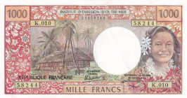 Tahiti, 1.000 Francs, 1985, XF(+), p27d
Estimate: USD 20-40