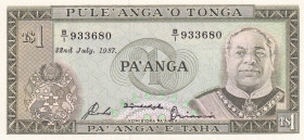 Tonga, 1 Pa'anga, 1987, UNC, p19c
Estimate: USD 20-40