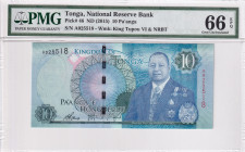 Tonga, 10 Pa'anga, 2015, UNC, p46
PMG 66 EPQ
Estimate: USD 25-50