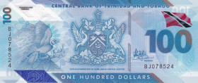 Trinidad & Tobago, 100 Dollars, 2019, UNC, p65
Polymer plastics banknote
Estimate: USD 25-50