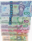 Turkmenistan, 1-5-10-20-50-100 Manat, 2020, UNC, (Total 6 banknotes)
Estimate: USD 35-70