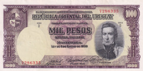 Uruguay, 1.000 Pesos, 1939, AUNC, p41c
Estimate: USD 75-150