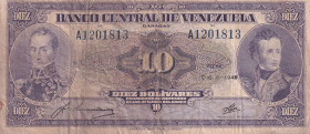 Venezuela, 10 Bolívares, 1945, VF(-), p31
Estimate: USD 50-100