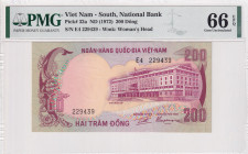 Viet Nam, 200 Dông, 1972, UNC, p32a
PMG 66 EPQ
Estimate: USD 100-200