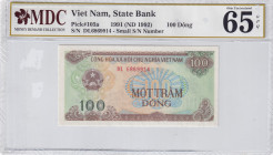 Viet Nam, 100 Dông, 1991, UNC, p105a
MDC 65 GPQ
Estimate: USD 25-50