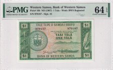 Western Samoa, 1 Tala, 1967, UNC, p16b
PMG 64 EPQ
Estimate: USD 125-250