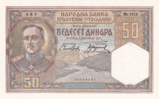 Yugoslavia, 50 Dinara, 1931, UNC, p28
Estimate: USD 15-30