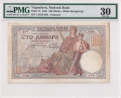 Yugoslavia, 100 Dinara, 1934, VF, p31
PMG 30, German Occupation WWII
Estimate: USD 30-60