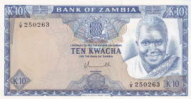 Zambia, 10 Kwacha, 1976, UNC, p22a
Estimate: USD 50-100