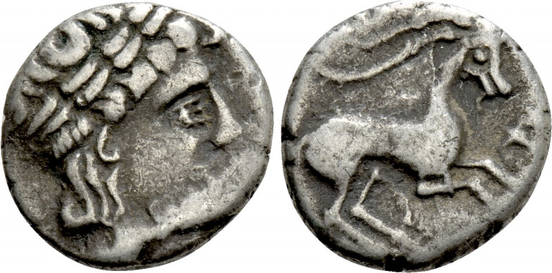 WESTERN EUROPE. Southern Gaul. Allobroges. Drachm (Circa 100-85 BC). 

Obv: La...