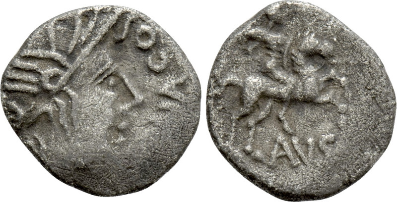 WESTERN EUROPE. Southern Gaul. Allobroges. Quinarius (Circa 61-40 BC). 

Obv: ...