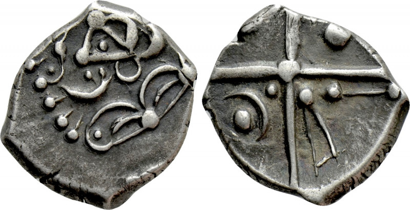 WESTERN EUROPE. Southern Gaul. Cadurci. Drachm (2nd century BC). 

Obv: Head l...
