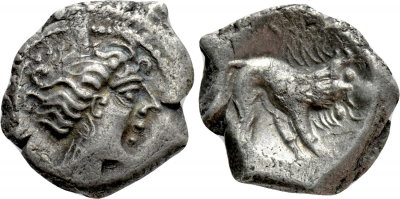 WESTERN EUROPE. Gaul. Insubres. Drachm (1st century BC). Imitating Massalia.

...