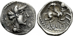 WESTERN EUROPE. Central Gaul. Aedui. Litavicos. Quinarius (1st century BC)