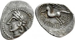 WESTERN EUROPE. Central Gaul. Bituriges Cubi. Quinarius (Circa 50-40 BC)