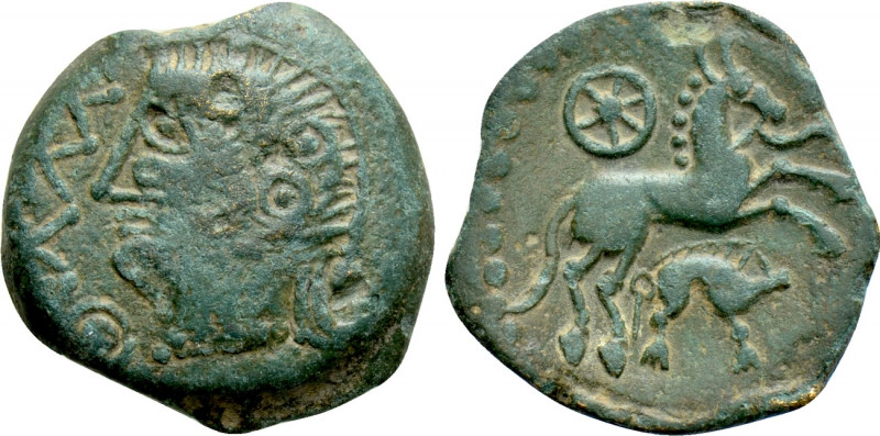 WESTERN EUROPE. Northwest Gaul. Aulerci Eburovices. Ae (1st century BC). 

Obv...