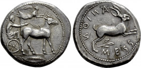 SICILY. Messana. Tetradrachm (Circa 450-446 BC)