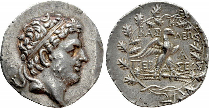 KINGS OF MACEDON. Perseus (179-168 BC). Tetradrachm. Pella or Amphipolis. Au-, m...