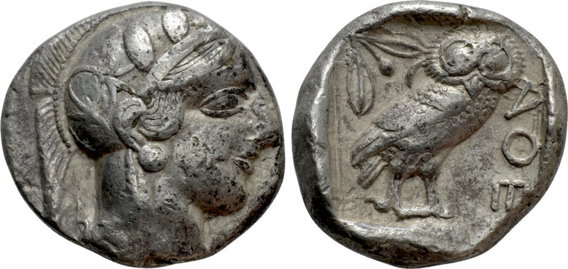 ATTICA. Athens. Tetradrachm (Circa 454-404 BC). 

Obv: Helmeted head of Athena...