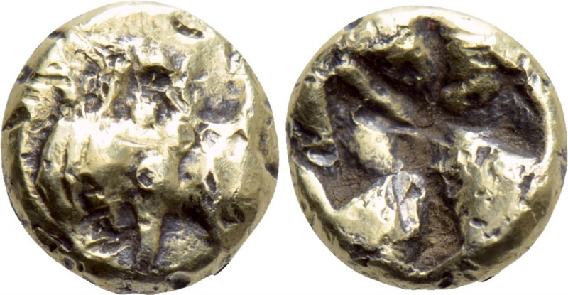 IONIA. Uncertain. Fourrèe Myshemihekte - 1/24 Stater (Circa 6th century BC). 
...