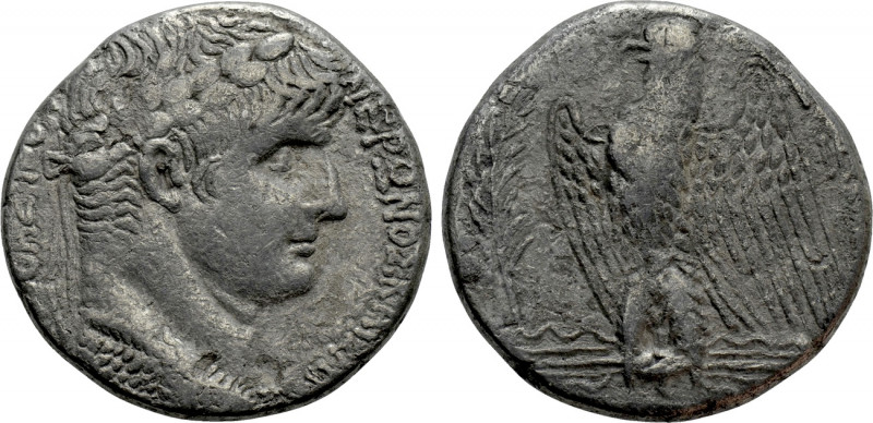 SELEUCIS & PIERIA. Antioch. Nero (54-68). Tetradrachm. Dated RY 8 and year 110 o...