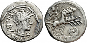 MN. ACILIUS BALBUS. Denarius (125 BC). Rome