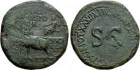 DIVUS AUGUSTUS (Died 14 AD). Sestertius. Rome. Struck under Tiberius