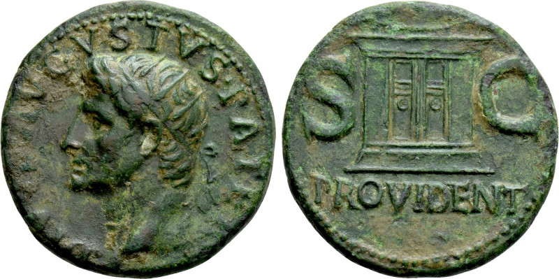 DIVUS AUGUSTUS (Died 14). As. Rome. Struck under Tiberius. 

Obv: DIVVS AVGVST...