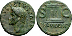 DIVUS AUGUSTUS (Died 14). As. Rome. Struck under Tiberius