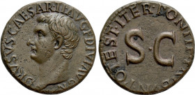 DRUSUS (Died 23). As. Rome. Restoration Issue Struck Under Tiberius