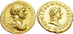 TRAJAN (98-117). GOLD Aureus. Rome