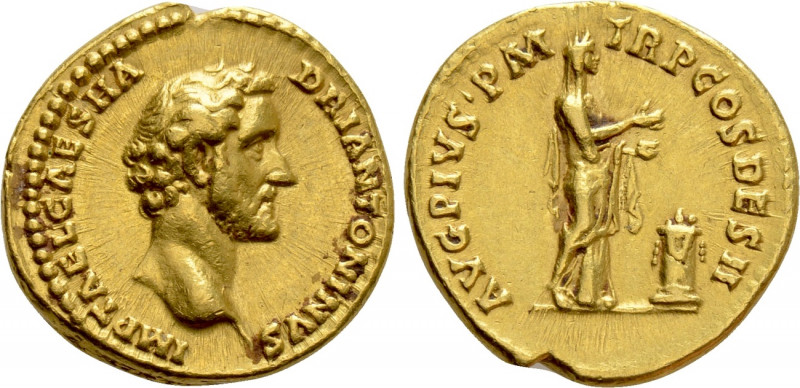ANTONINUS PIUS (138-161). GOLD Aureus. Rome. 

Obv: IMP T AEL CAES HADRI ANTON...