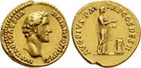 ANTONINUS PIUS (138-161). GOLD Aureus. Rome