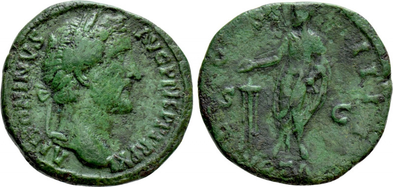 ANTONINUS PIUS (138-161). As. Rome. 

Obv: ANTONINVS AVG PIVS P P TR P XI. 
L...