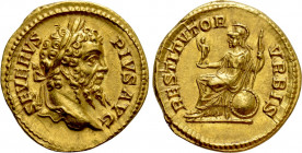 SEPTIMIUS SEVERUS (193 - 211). Gold Aureus. Rome