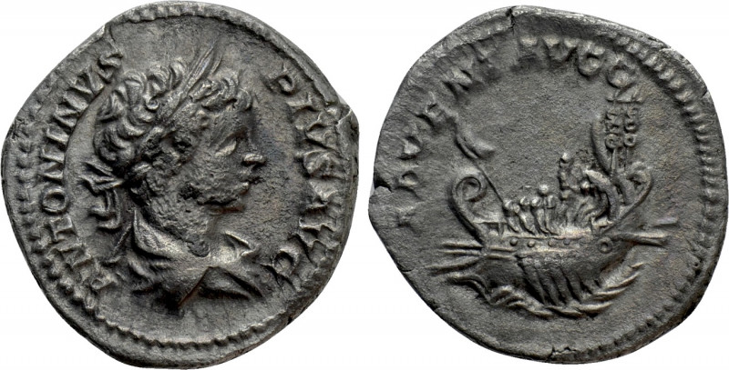 CARACALLA (198-217). Denarius. Rome. 

Obv: ANTONINVS PIVS AVG. 
Laureate and...