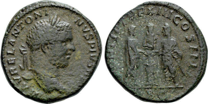 CARACALLA (198-217). Sestertius. Rome. 

Obv: M AVREL ANTONINVS PIVS AVG. 
La...