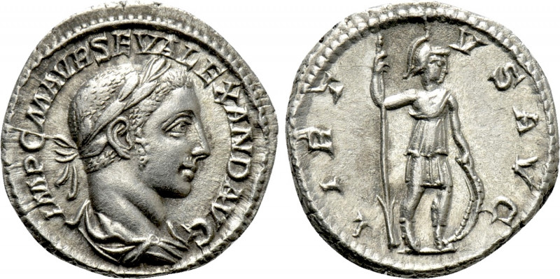 SEVERUS ALEXANDER (222-235). Denarius. Rome. 

Obv: IMP C M AVR SEV ALEXAND AV...