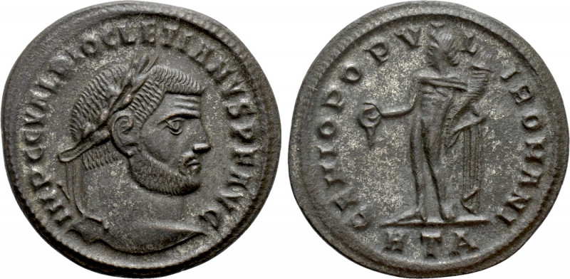 DIOCLETIAN (284-305). Follis. Heraclea. 

Obv: IMP C C VAL DIOCLETIANVS P F AV...