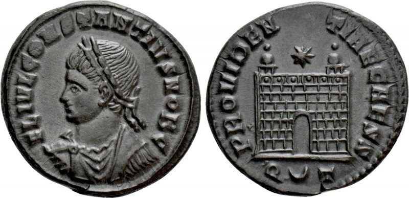 CONSTANTIUS II (Caesar, 324-337). Follis. Ticinum. 

Obv: FL IVL CONSTANTIVS N...