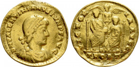 VALENTINIAN II (375-392). GOLD Solidus. Treveri