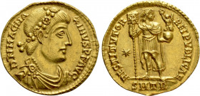 MAGNUS MAXIMUS (383-388). GOLD Solidus. Treveri