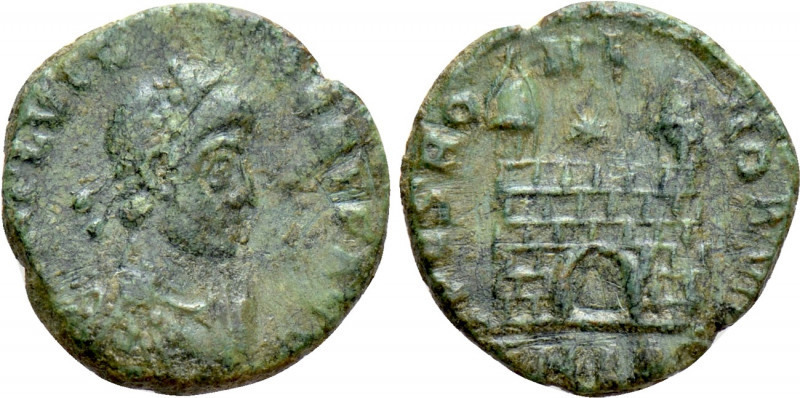 FLAVIUS VICTOR (387-388). Ae. Aquileia(?). 

Obv: D N FL VICTOR P F AVG. 
Dia...