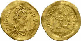 ZENO (Second reign, 476-491). GOLD Tremissis. Constantinople